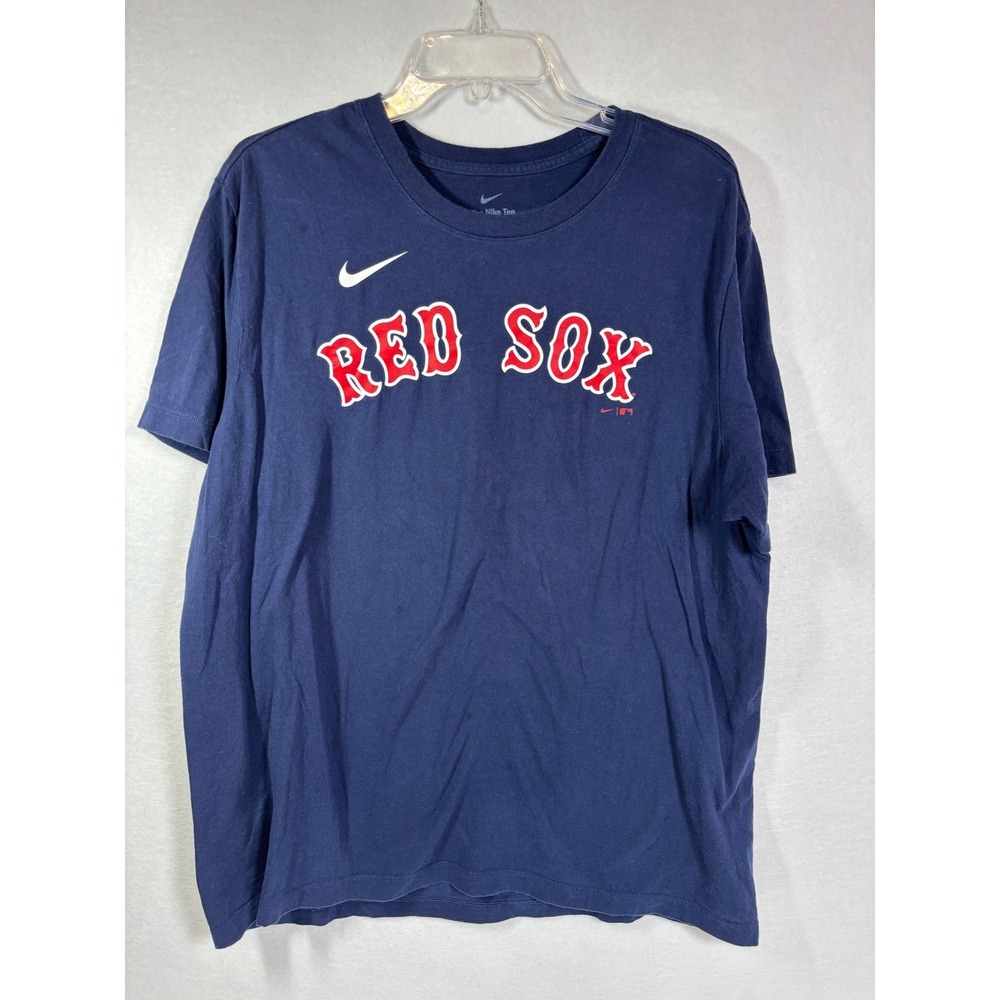 Nike Boston Red Sox Enrique Hernandez 5 Navy Blue MLB Player T-Shirt Mens XL